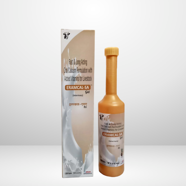 (ERAMCAL - SA) Fast & Long Acting Oral Calcium Formulation With Added Vitamins For Livestock gel 300gm (Veterinary)